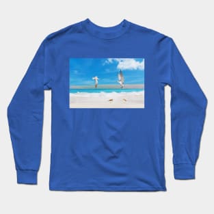 Royal Terns and Sandpipers Long Sleeve T-Shirt